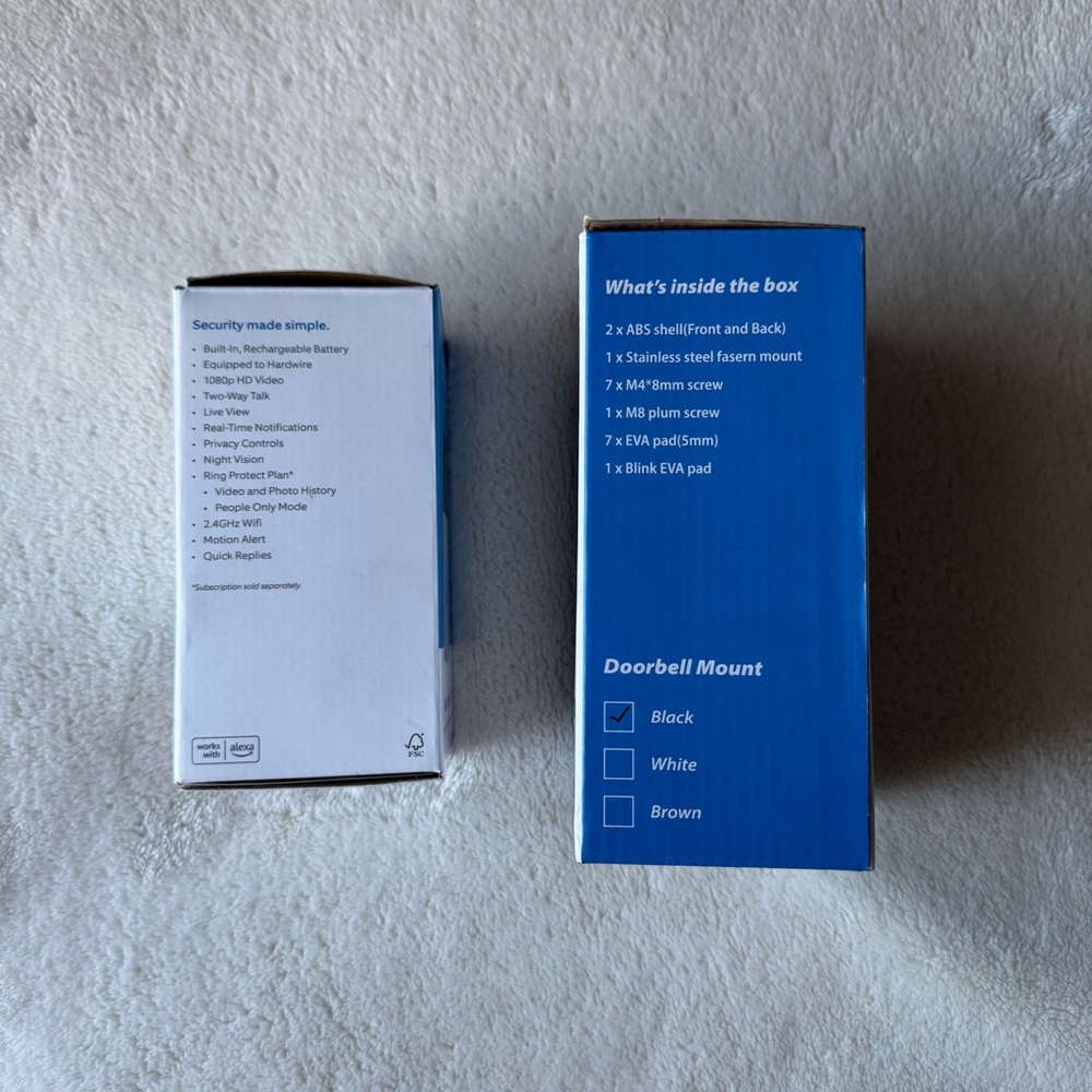 Ring Doorbell Camera & Removable Mounting Bracket (NWT) - Picture 2 of 2